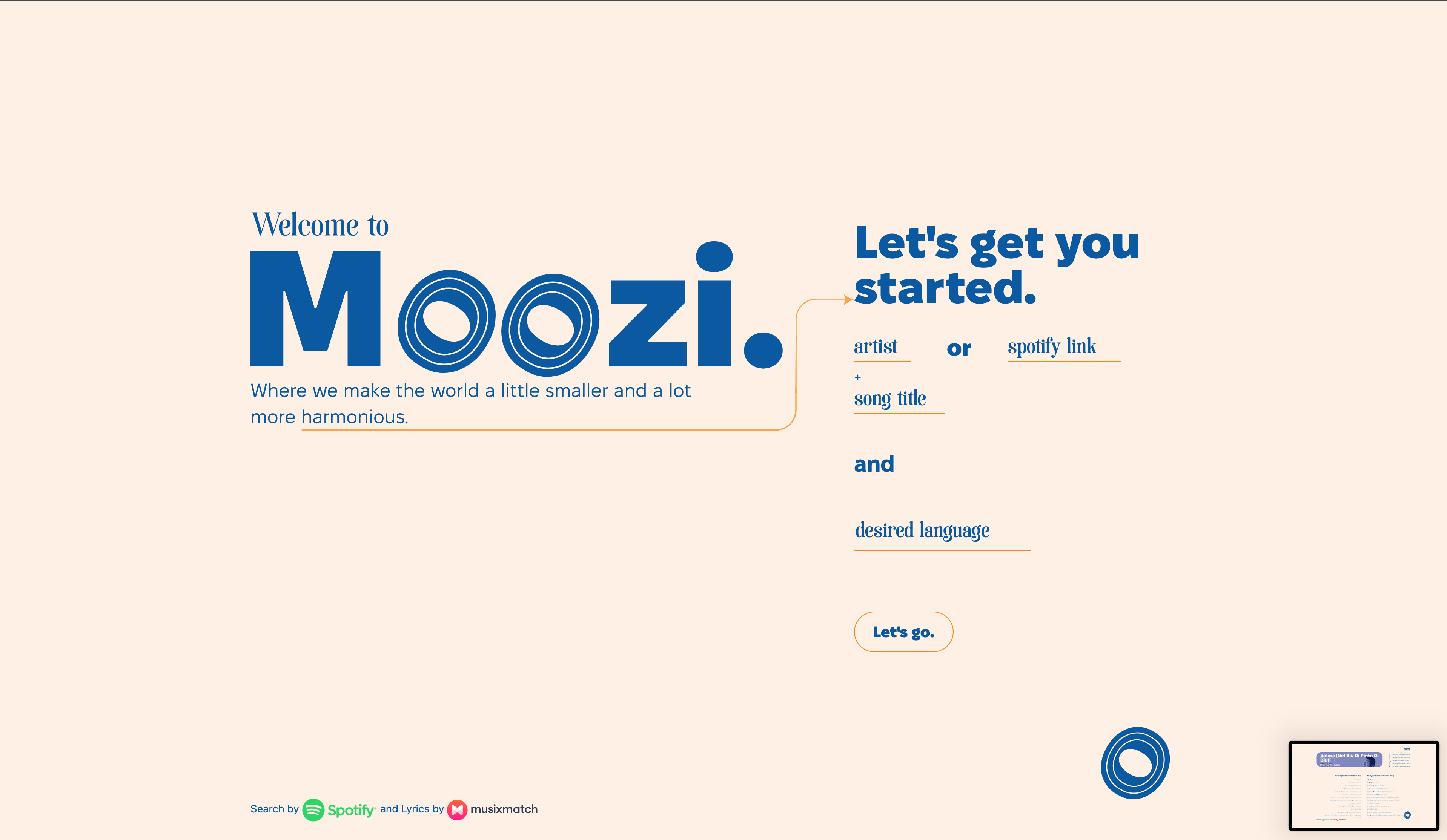 MooziLyrics screenshot 2
