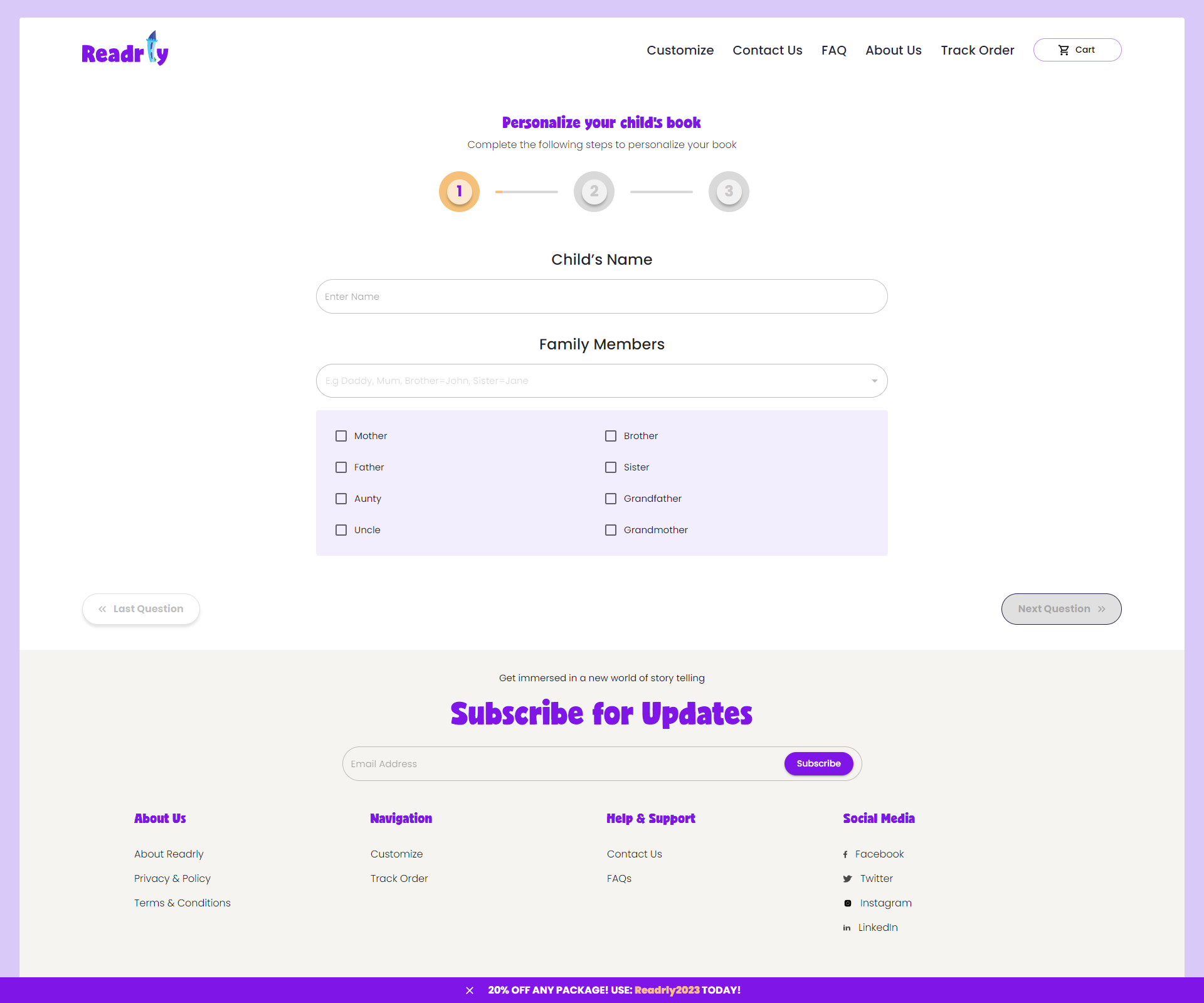 Readrly Web Application