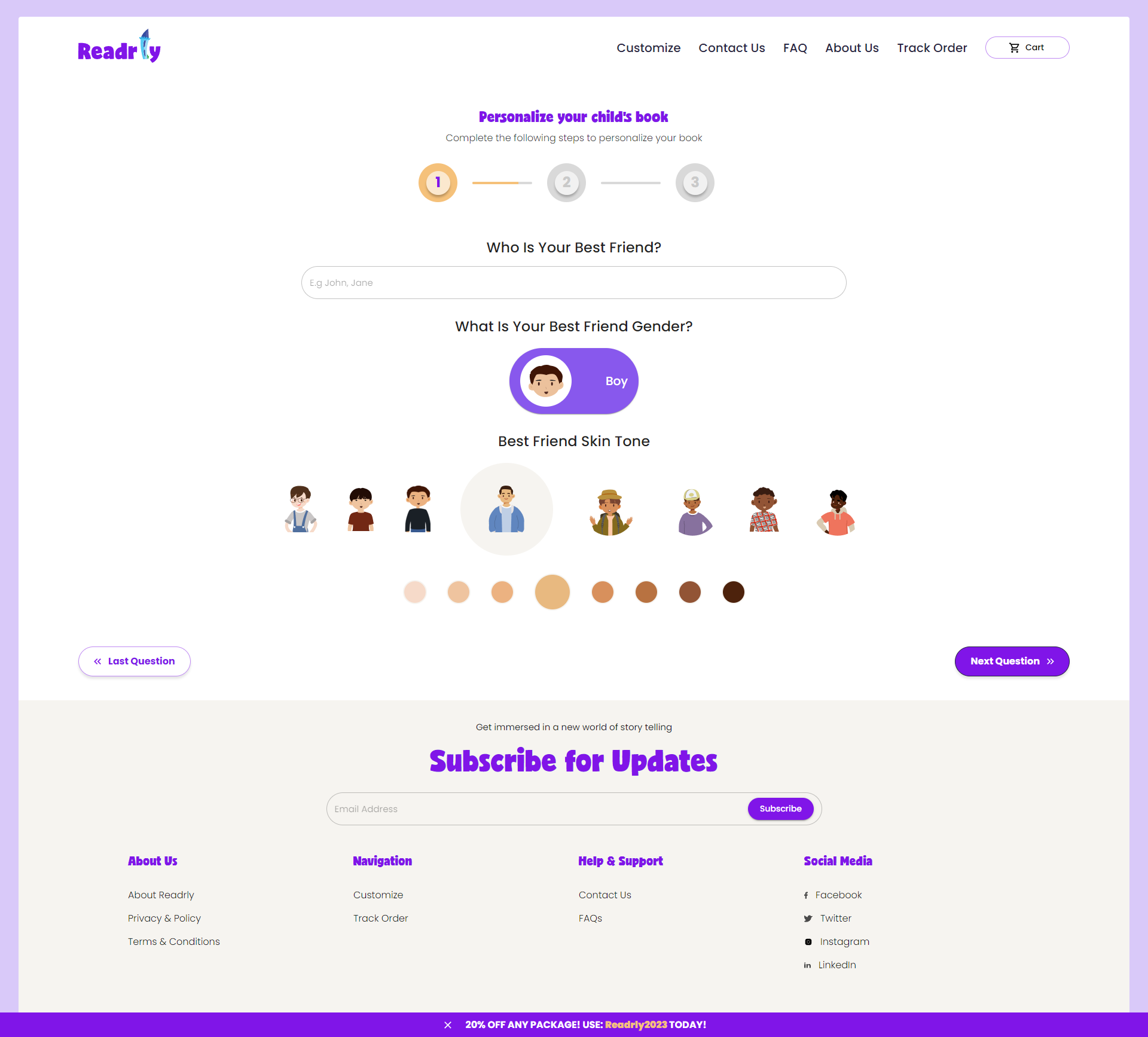 Readrly Web Application screenshot 2